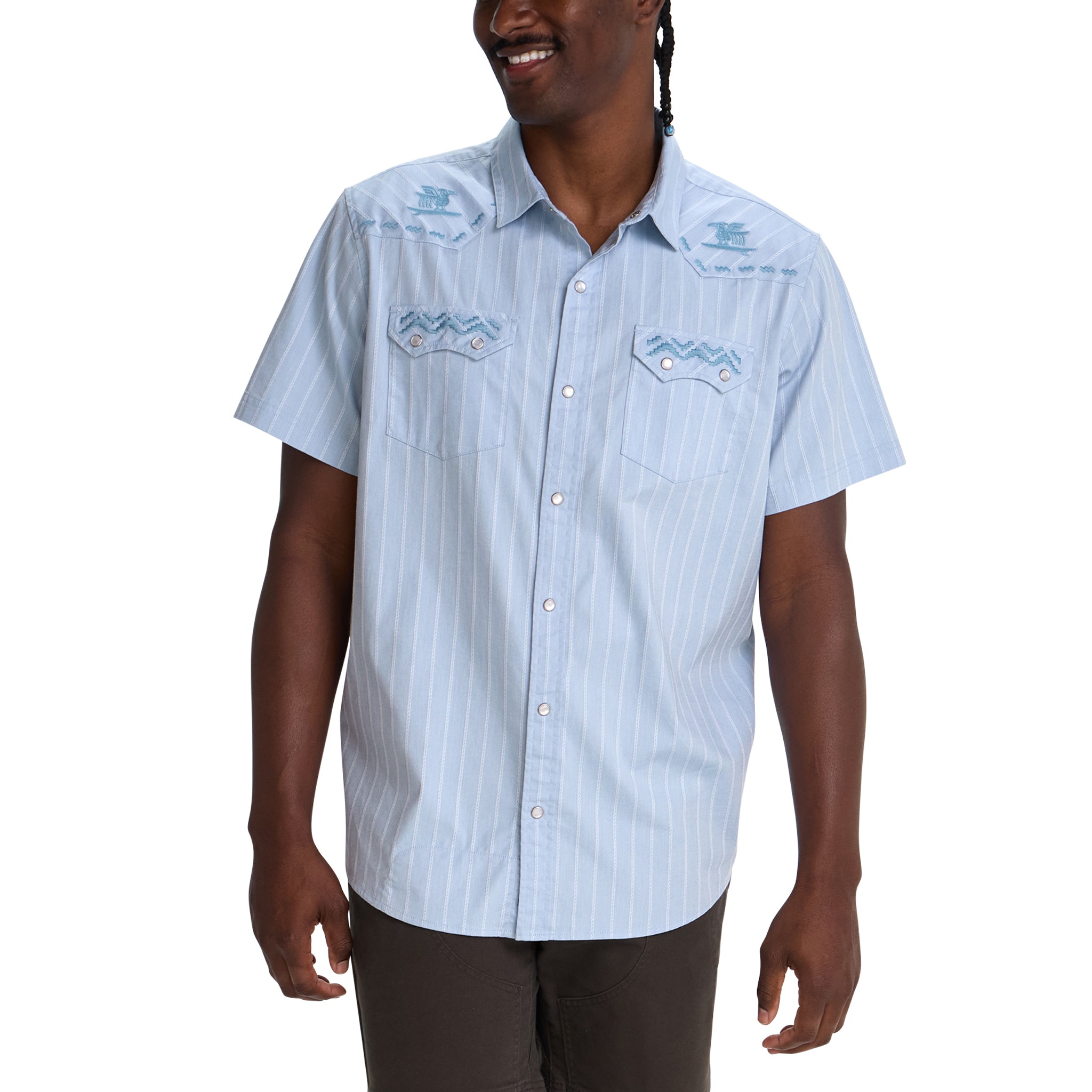 Crosscut Deluxe Snapshirt "Surfbird"
