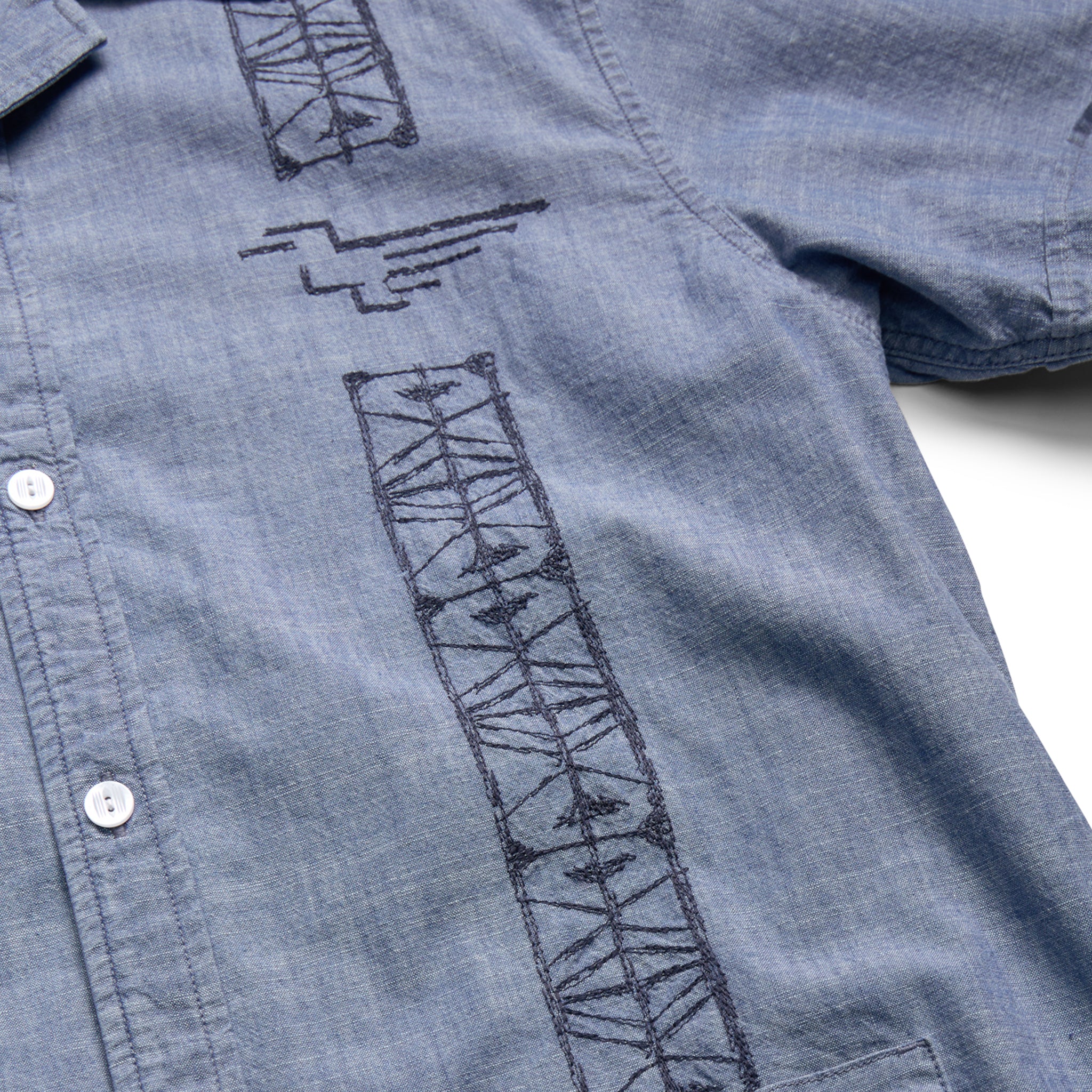 Guayabera "Washed Indigo Chambray"