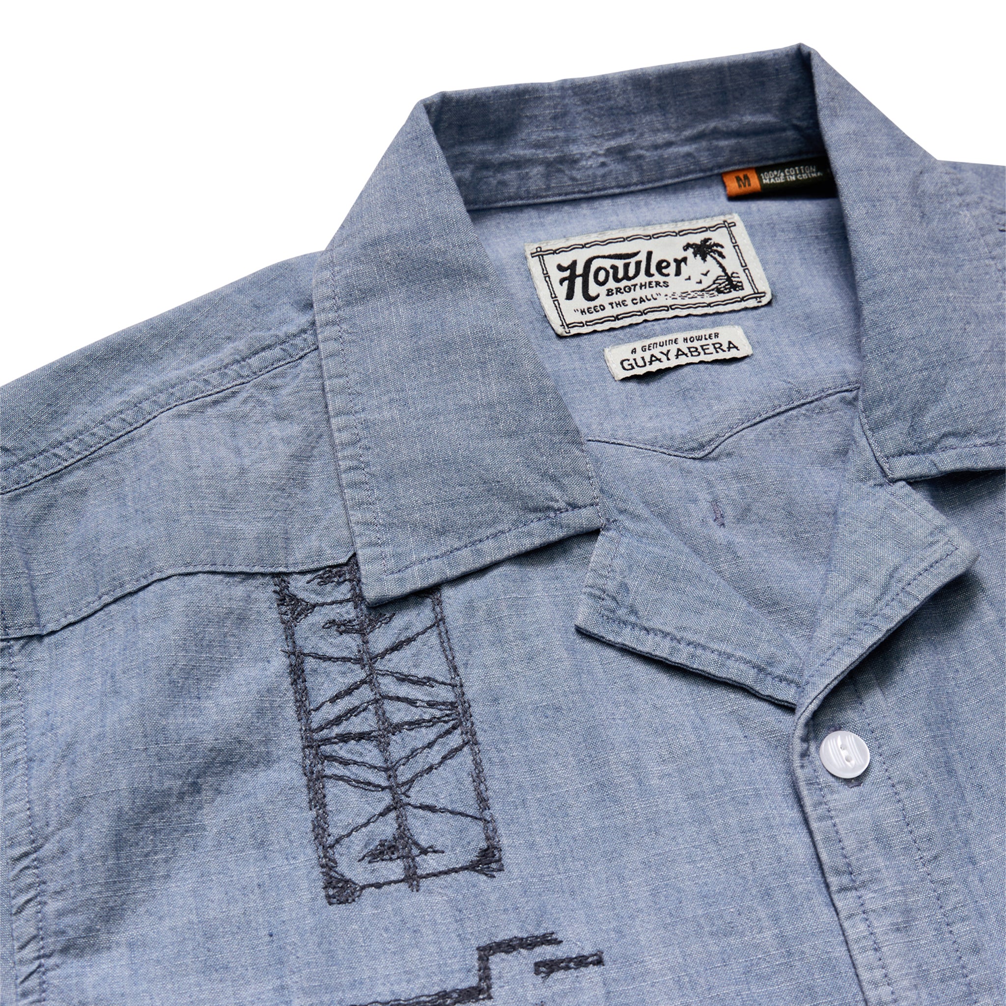 Guayabera "Washed Indigo Chambray"