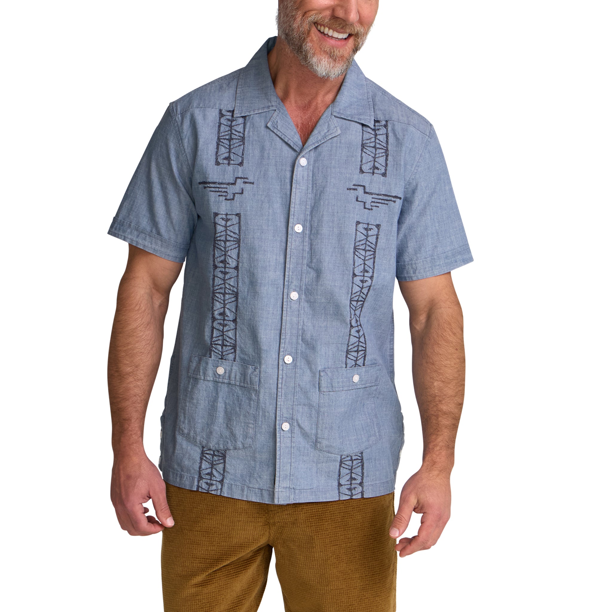 Guayabera "Washed Indigo Chambray"