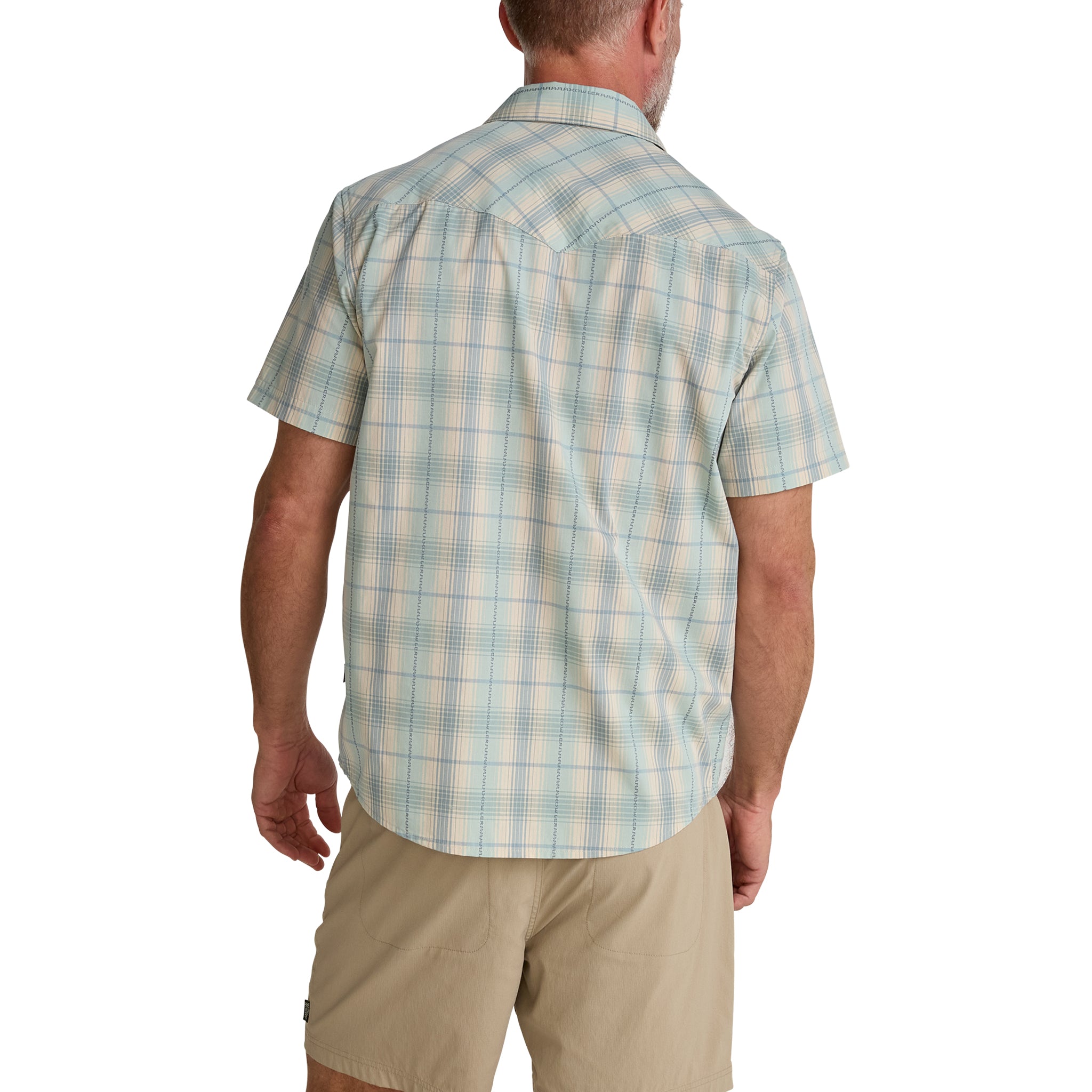 H Bar B Snapshirt "Prairie Plaid Seafoam"