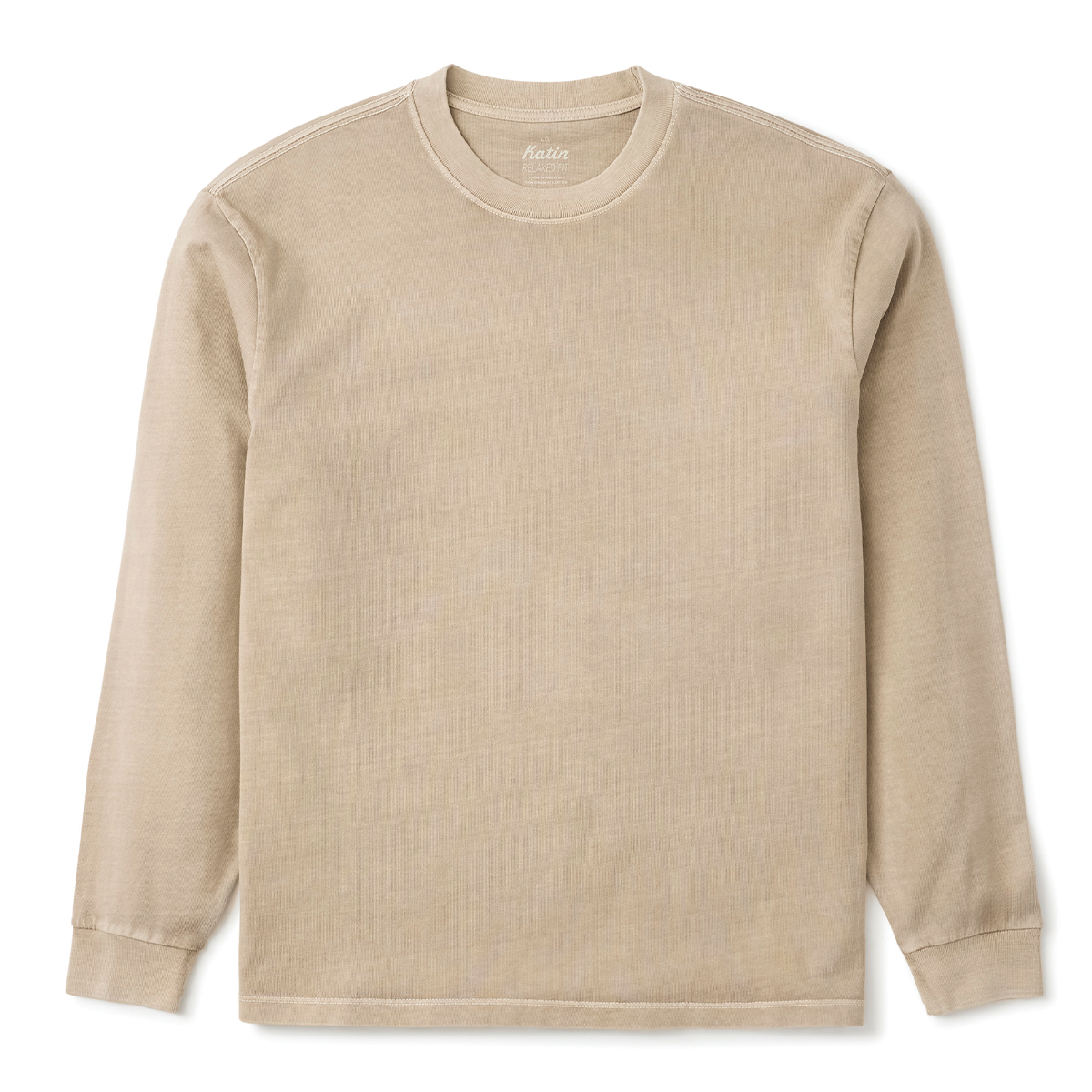 Box Fit LS Tee "Taupe"