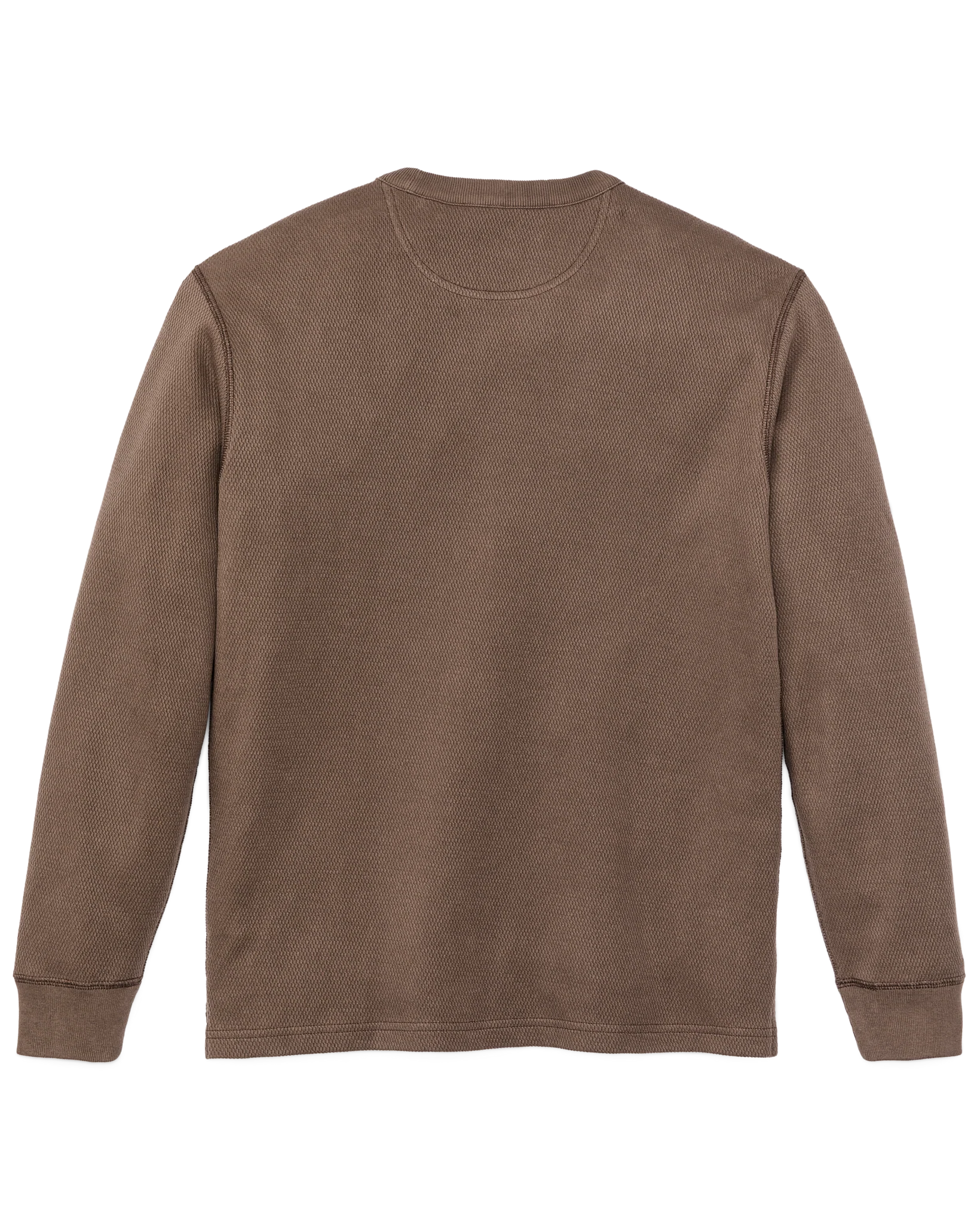 Waffle Knit Termal Crewneck "Brown"