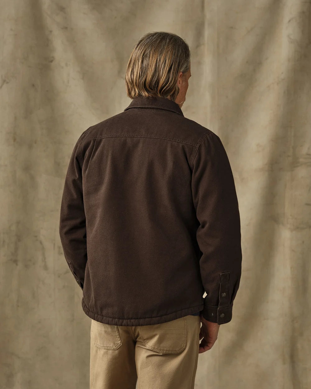 Fleece Lined Jac-Shirt "Dark Brown"