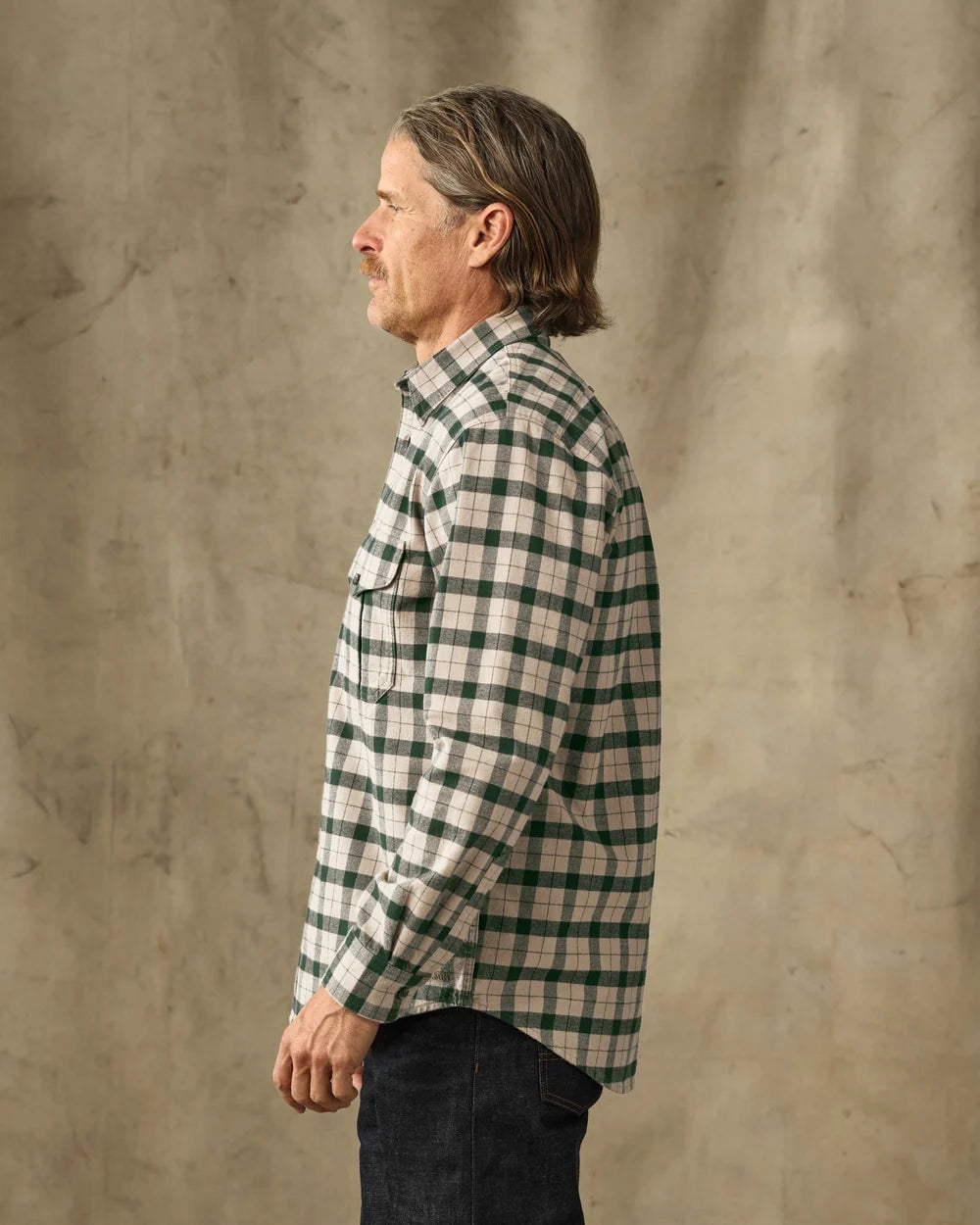 Alaskan Guide Shirt "Oatmeal/Pine Plaid"