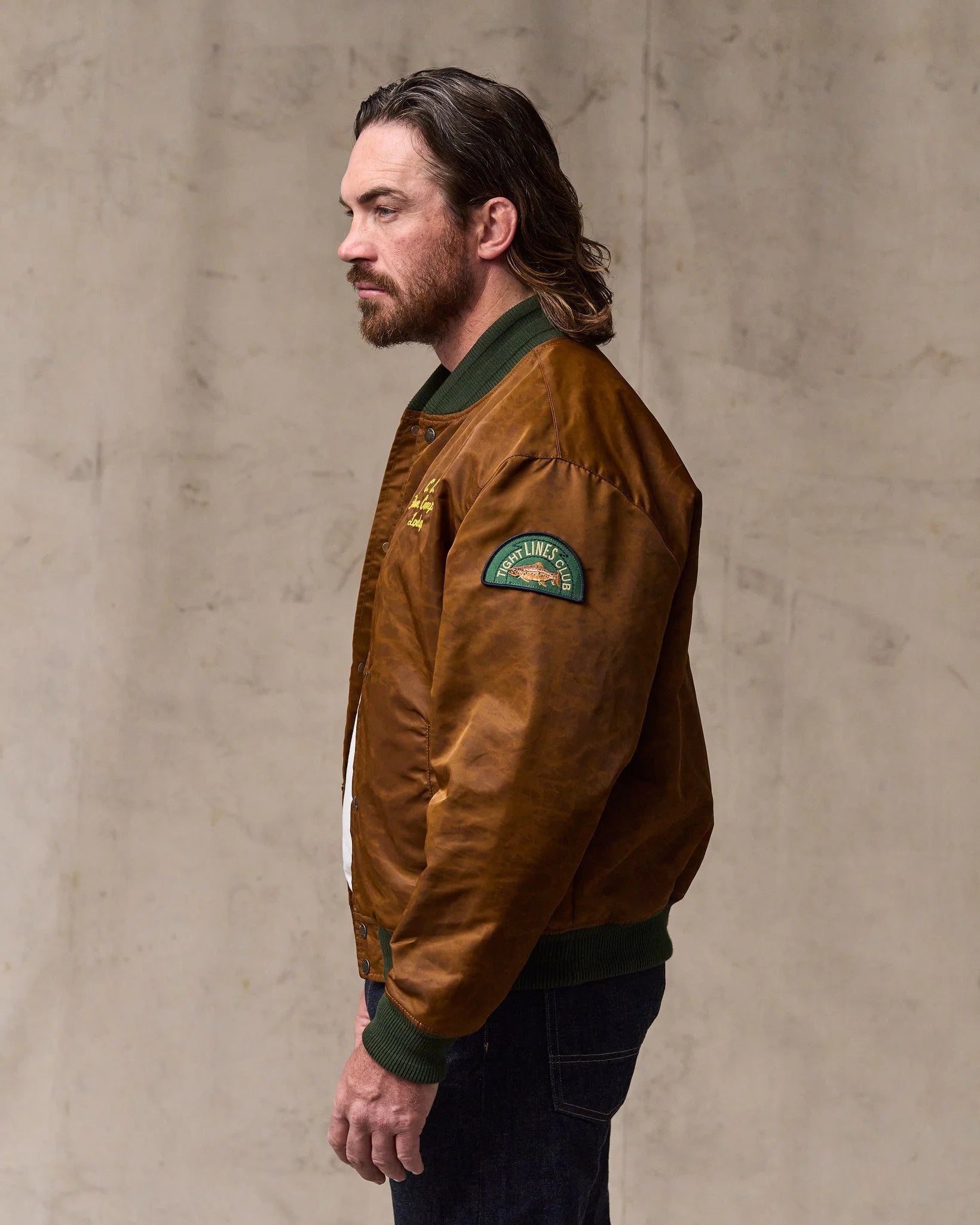 Embroidered Montlake Jacket "Whiskey"