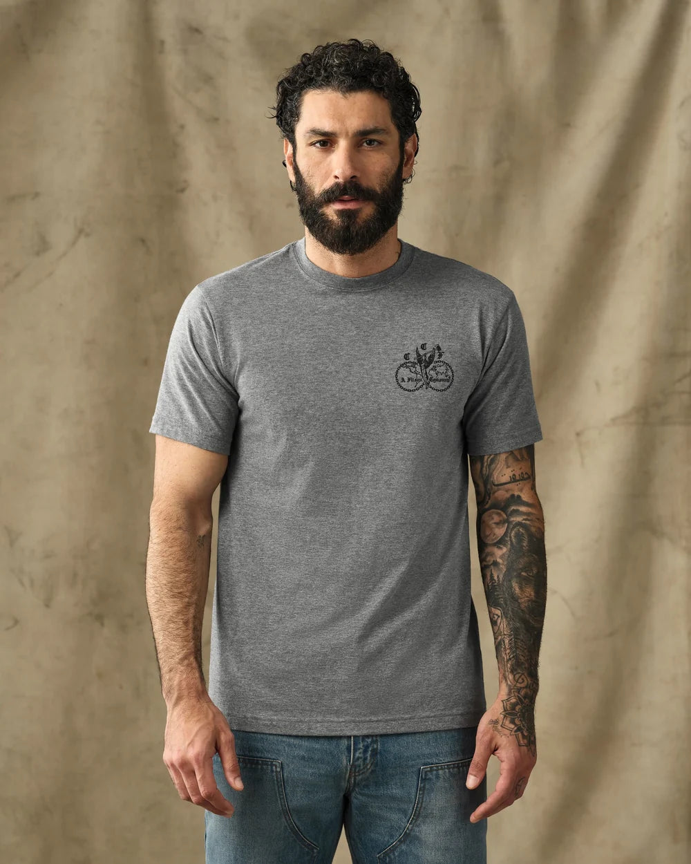 Union Graphic Tee "Dark Heather Grey"