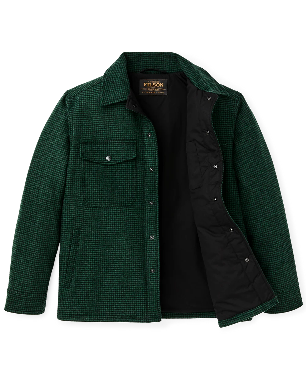 Spokane Insulated Jac-Shirt "Green/Black Plaid"