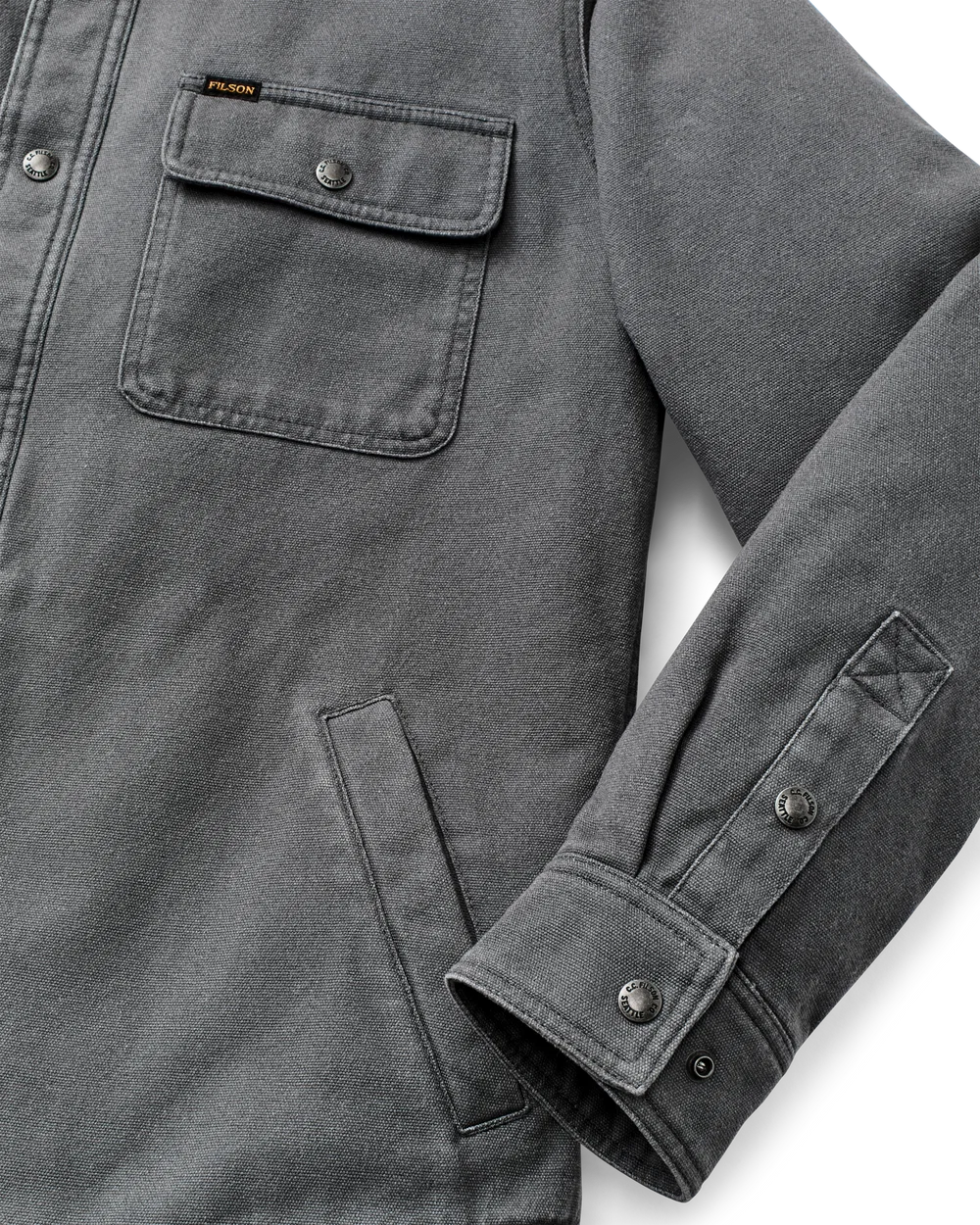 Fleece Lined Jac-Shirt "Rockslide Grey"