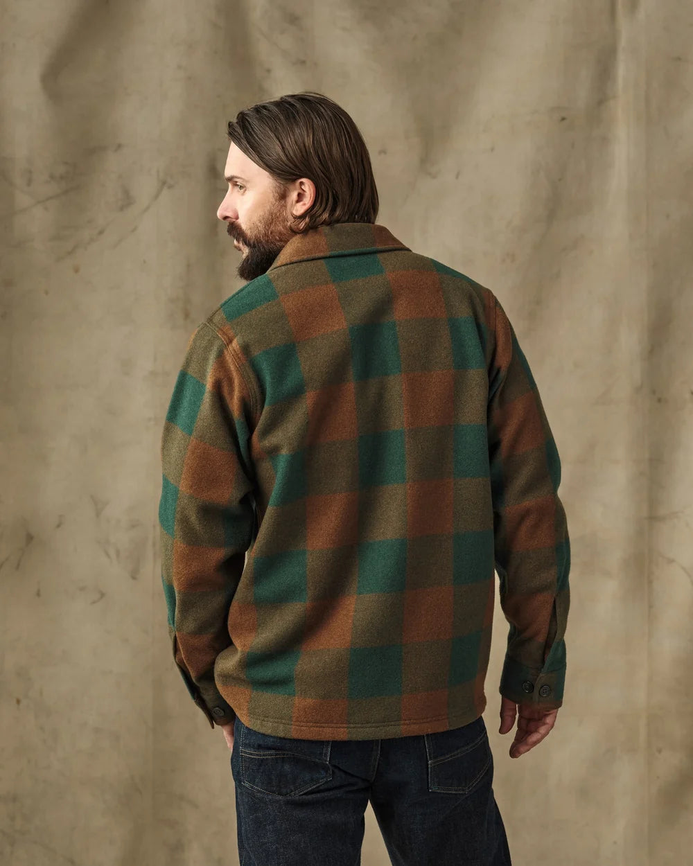 Wool Jac-Shirt "Bronze/Green Plaid"