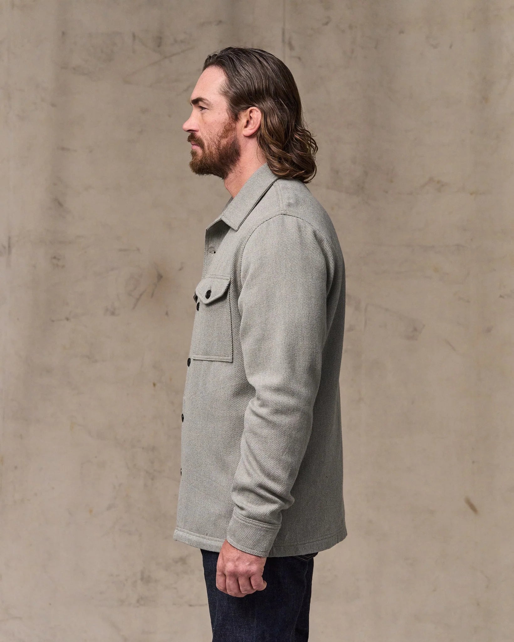 Deer Island Jac-Shirt "Natural Heather"