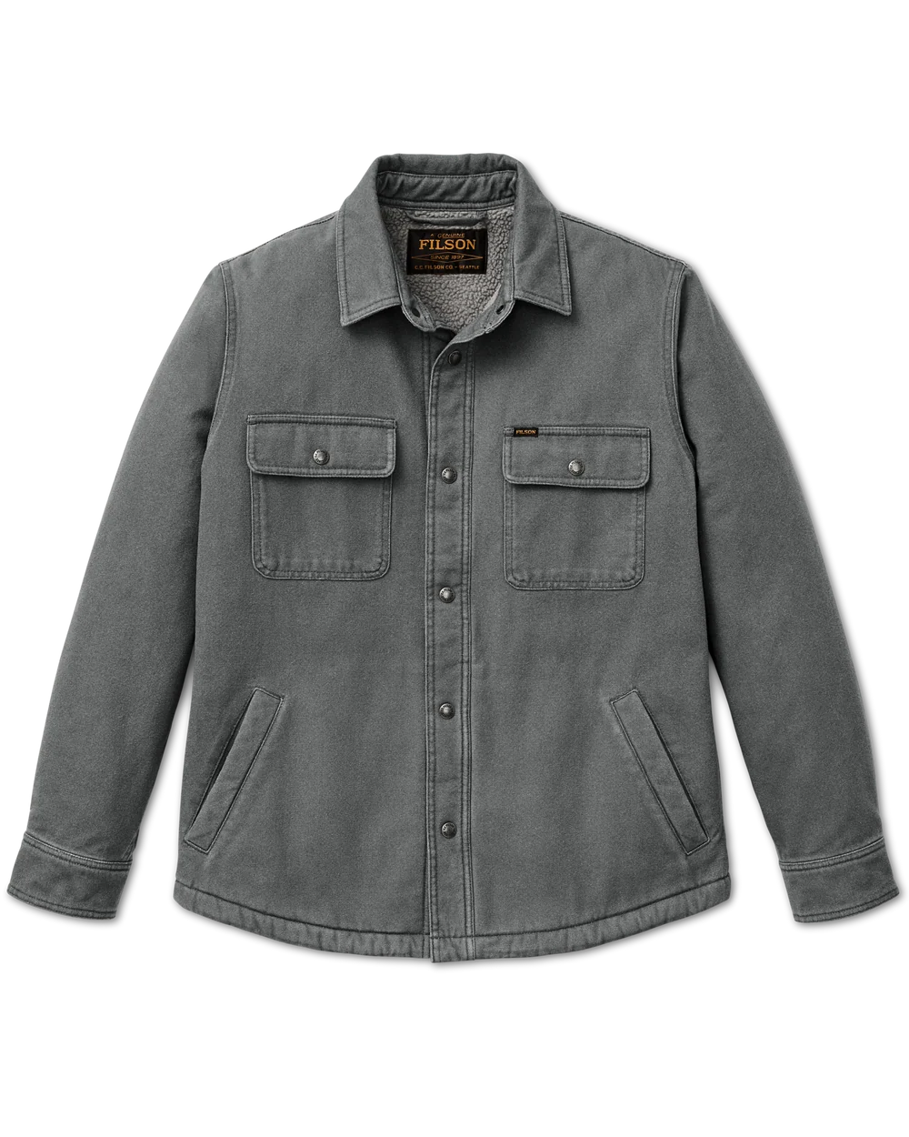 Fleece Lined Jac-Shirt "Rockslide Grey"