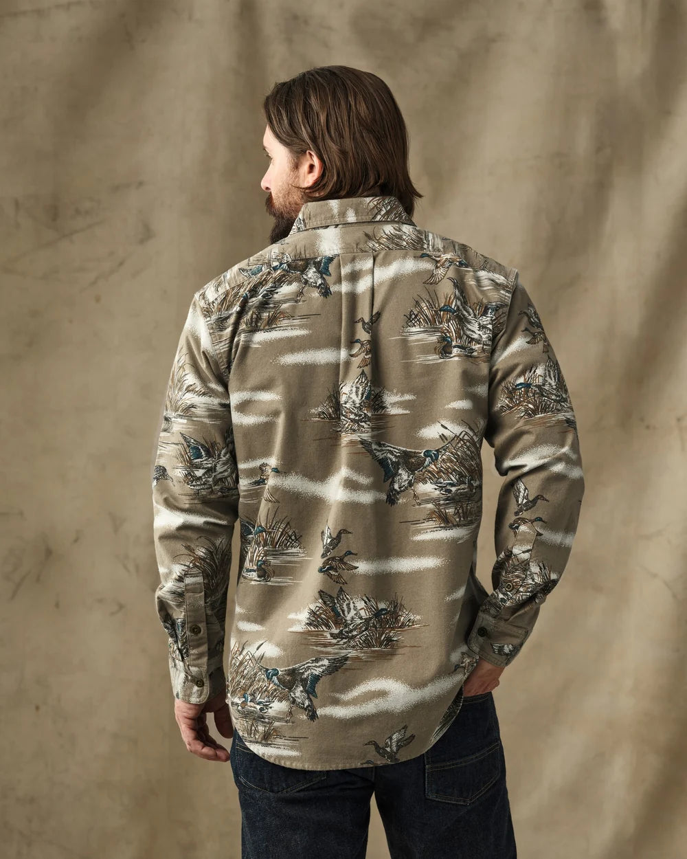 Field Flannel "Marsh Olive Print"