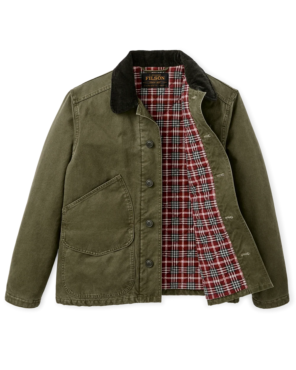 Insulated Canvas Outfitter Jacket "Dark Olive"