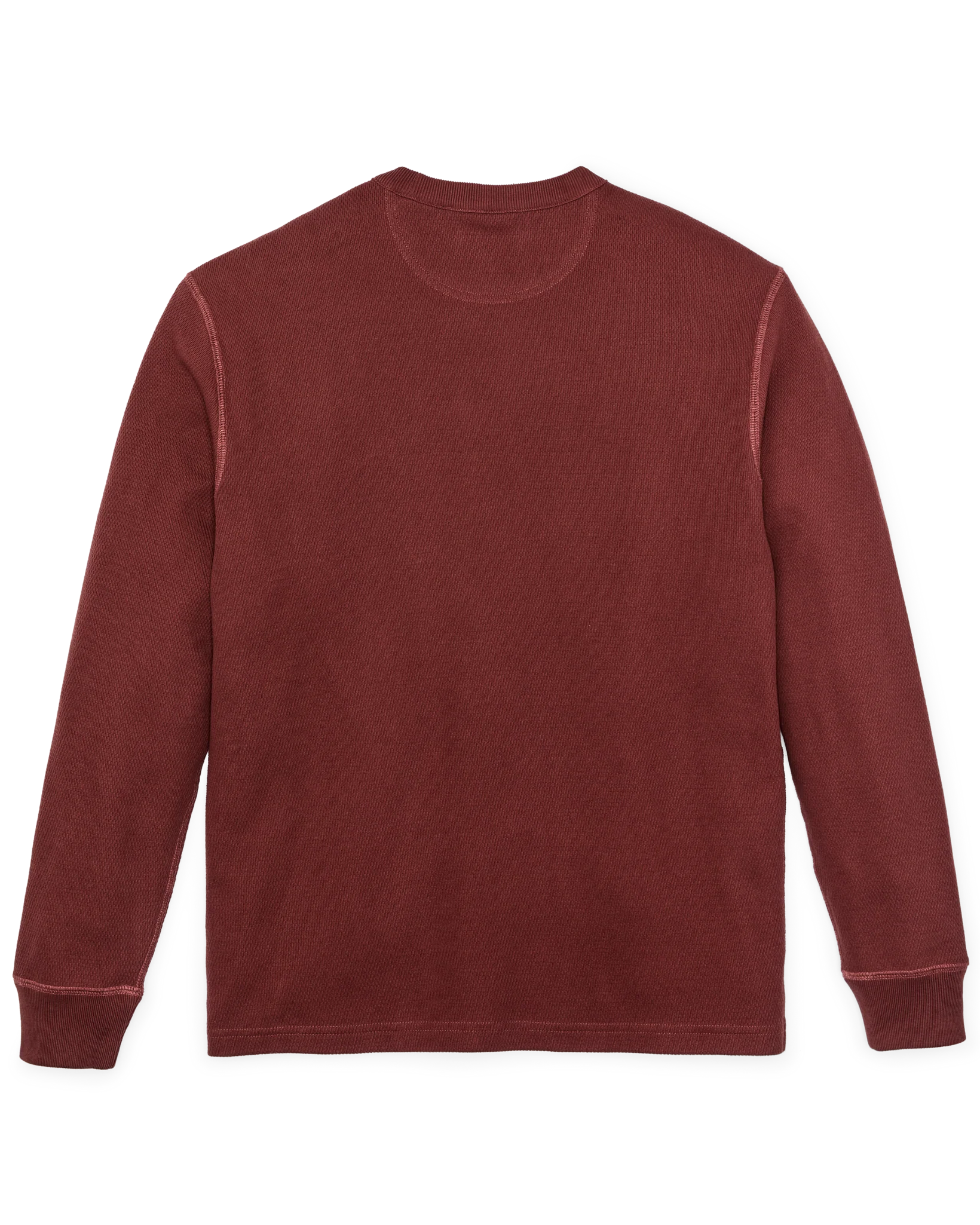 Waffle Knit Termal Crewneck "Fired Brick"