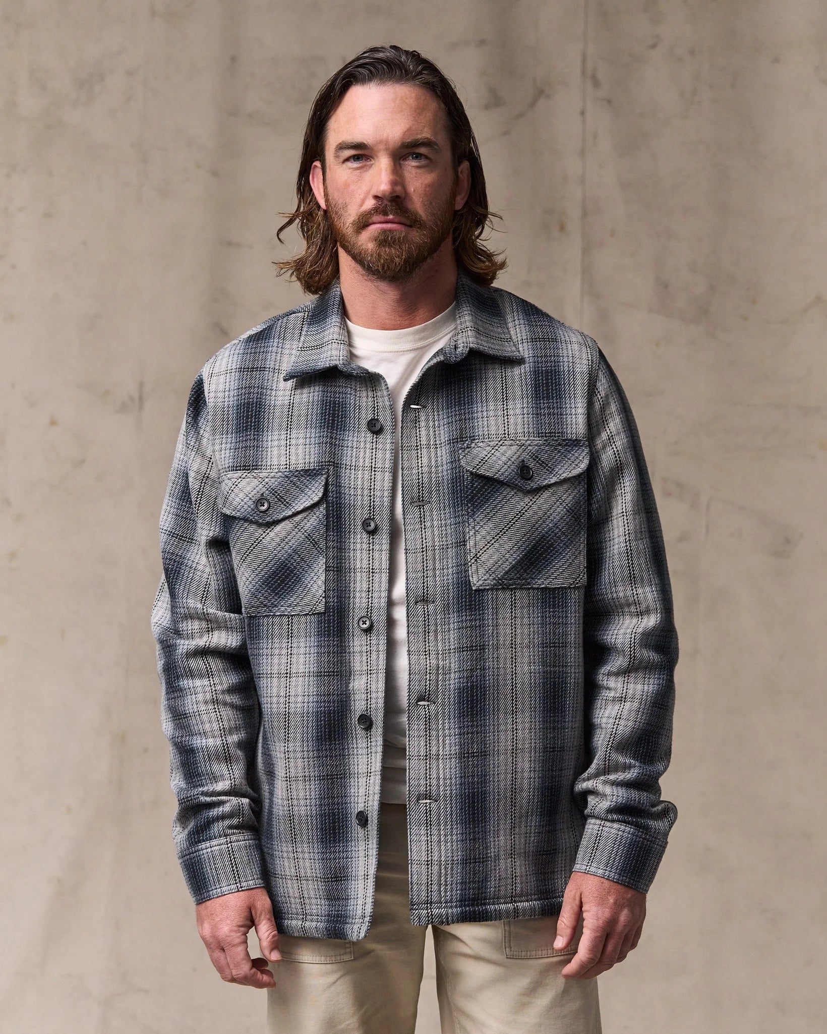 Deer Island Jac-Shirt "Slate/Grey Ombre"