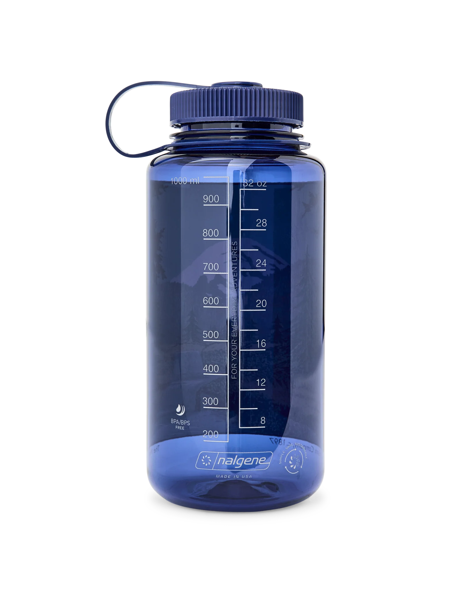 32oz Nalgene Bottle "Denim/Mountain"