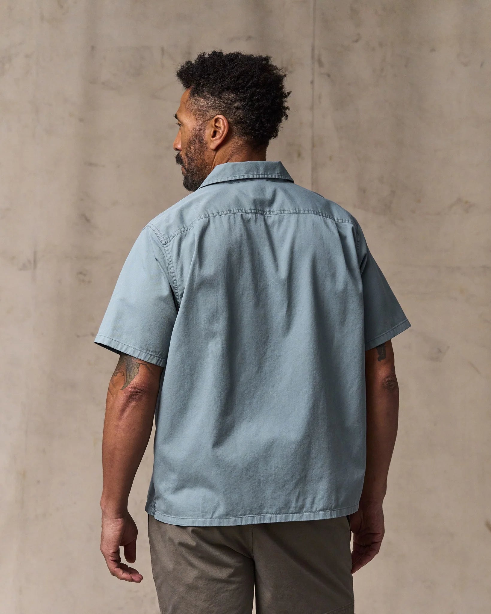Short Sleeve 4.5-oz. Twill Camp Shirt "Lead"
