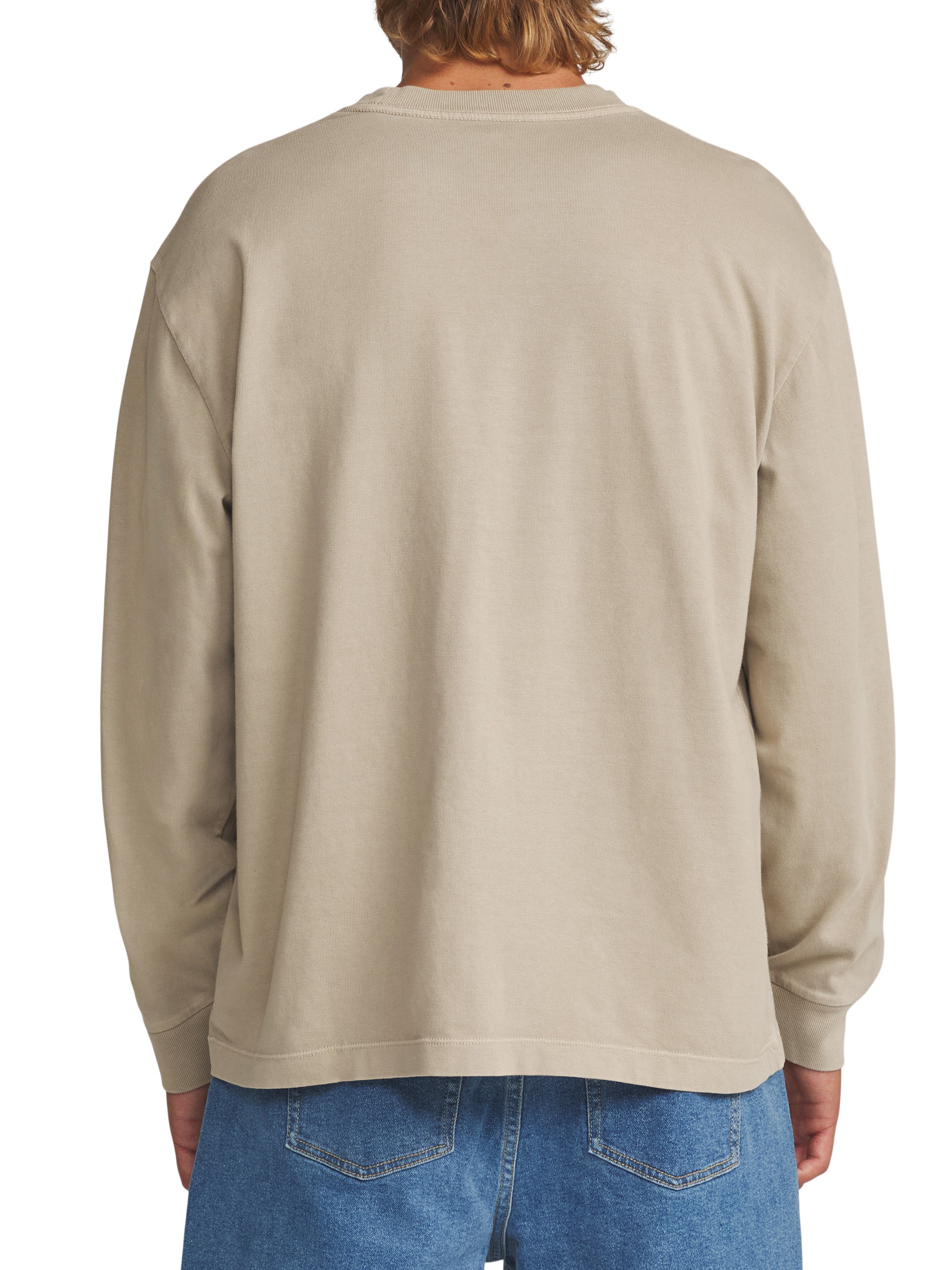 Box Fit LS Tee "Taupe"