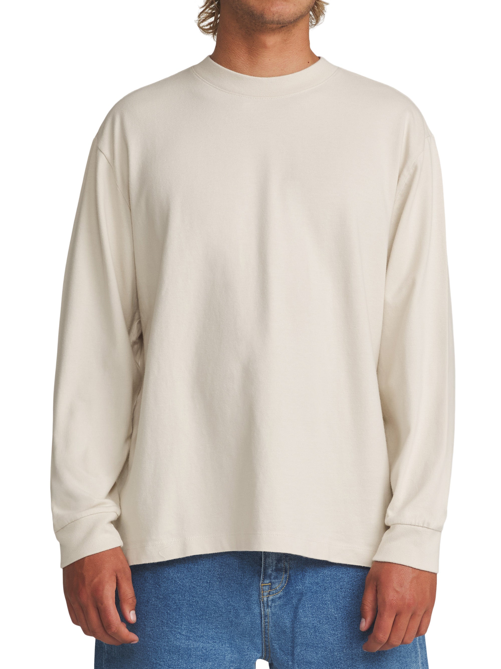 Box Fit LS Tee "Vintage White"
