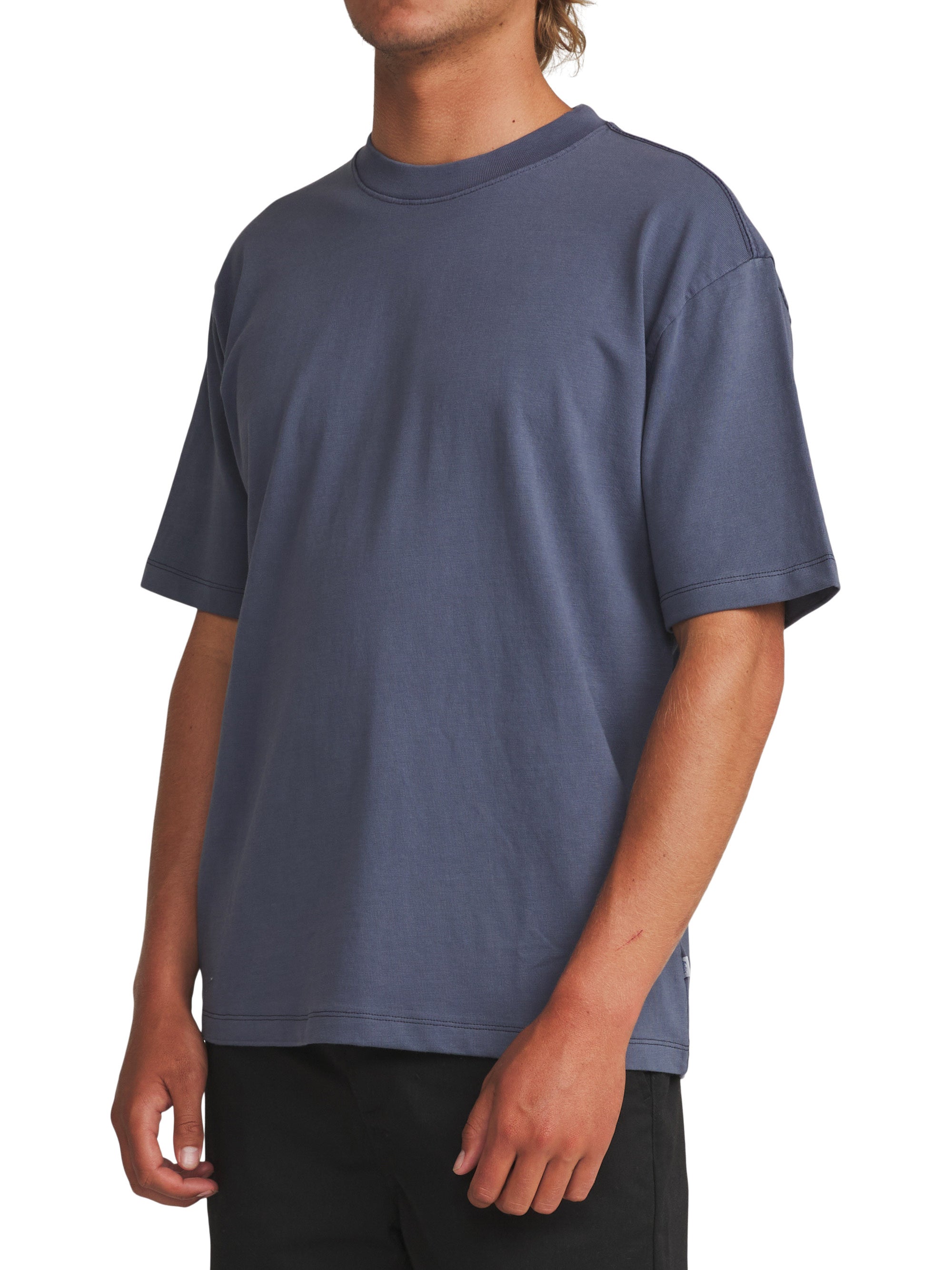 Box Fit Heritage Tee "Washed Vintage Blue"