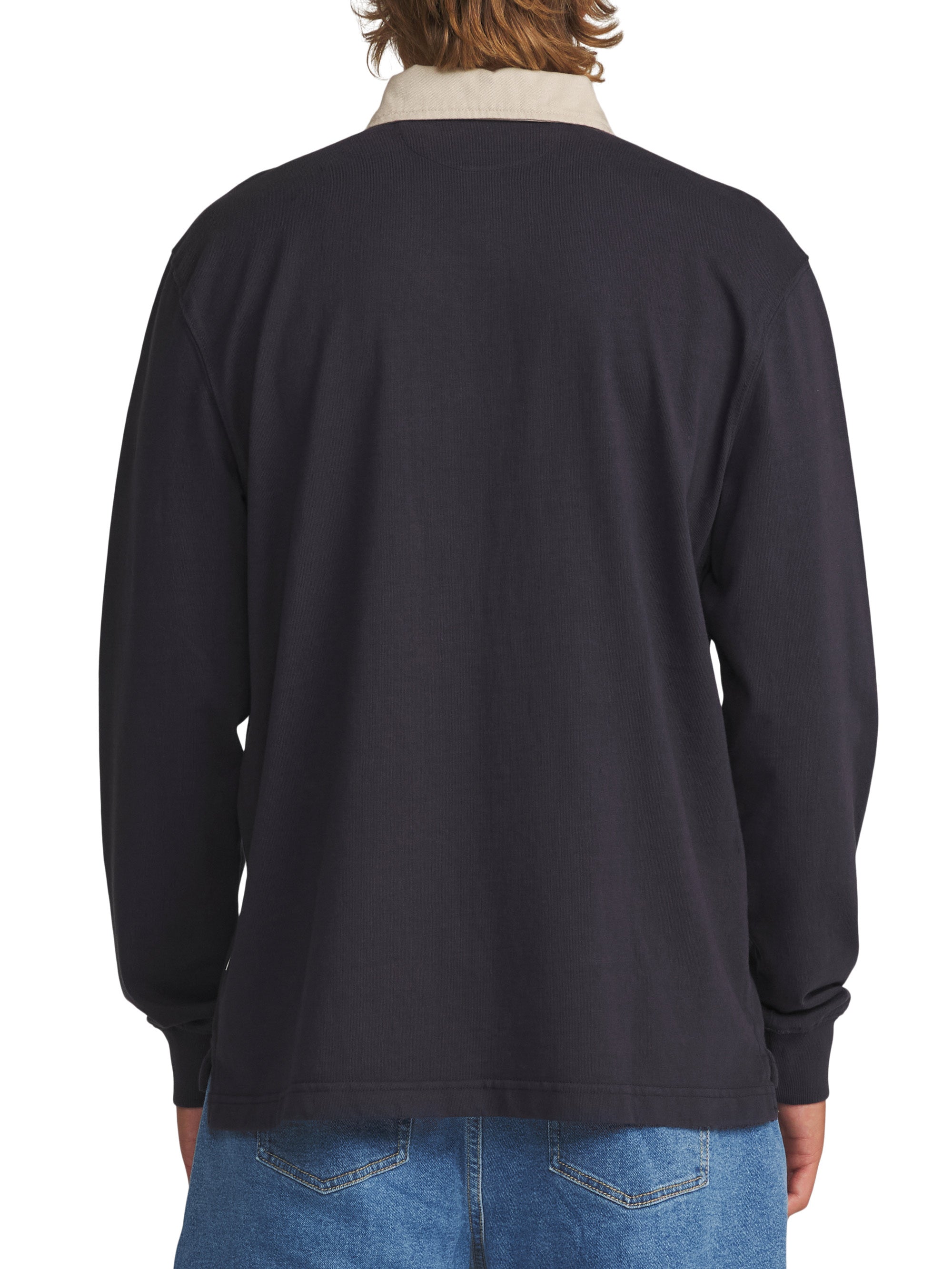 Ronan LS Polo "Navy Vintage Wash"