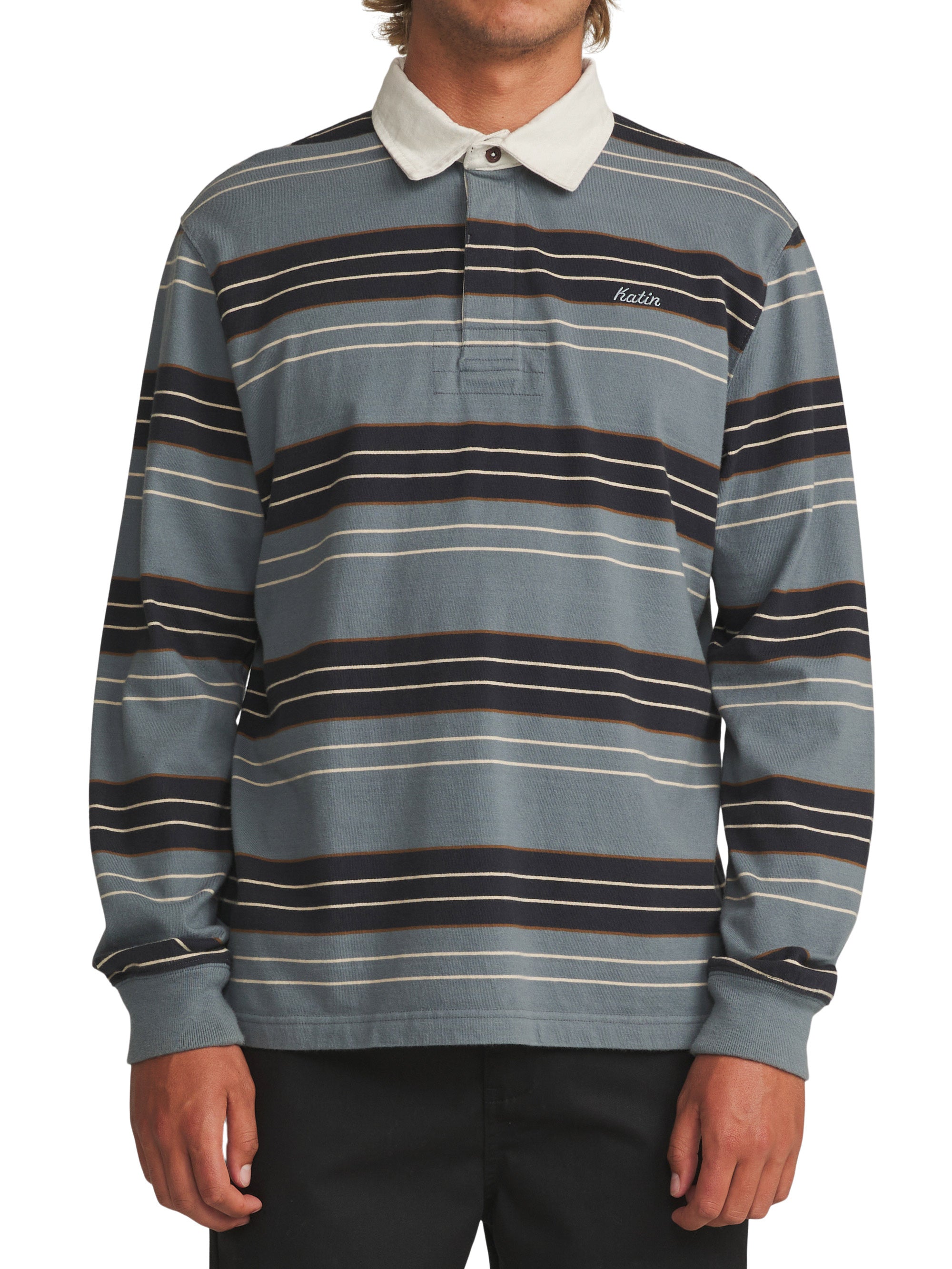Greg LS Rugby Polo "Storm Blue"