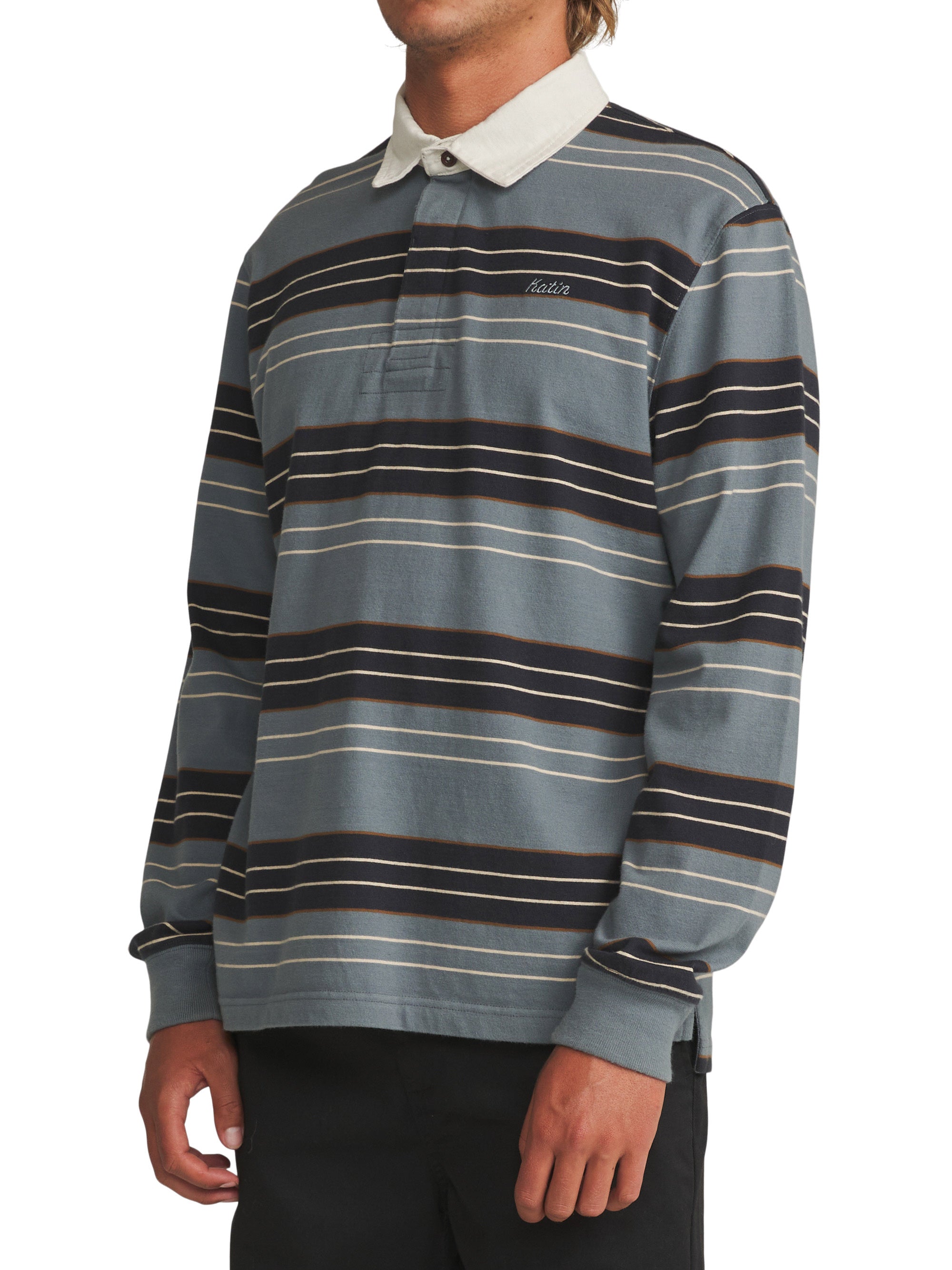 Greg LS Rugby Polo "Storm Blue"