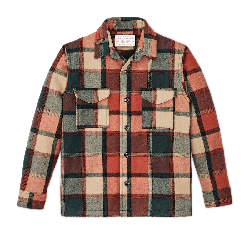 Wool Jac-shirt "Amber/Spruce Plaid"