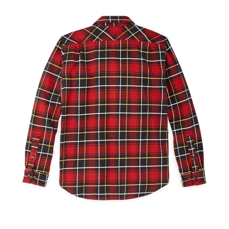 Vintage Flannel Work Shirt "RedChrcoal"