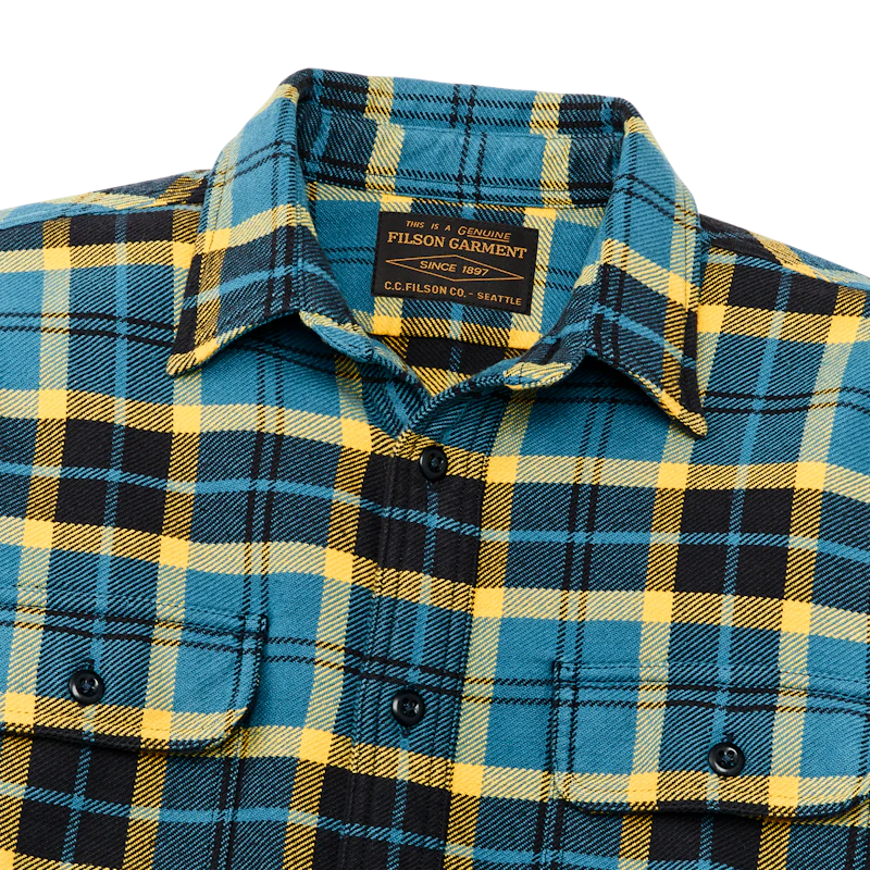 Vintage Flannel Work Shirt "BlueAshGld"