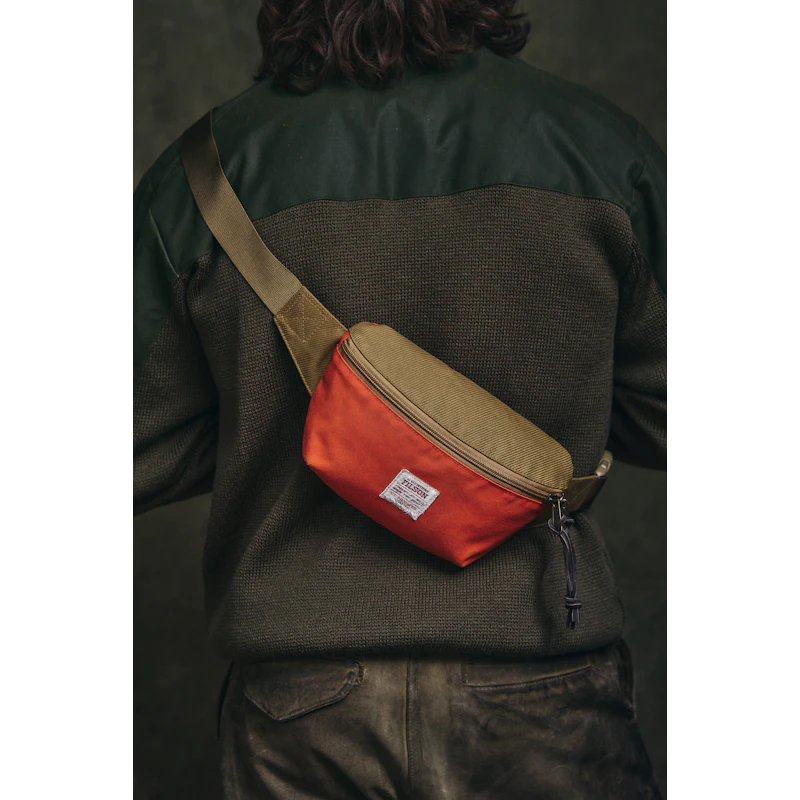 Surveyor Crossbody Pack "Dark Tan/ Flame"