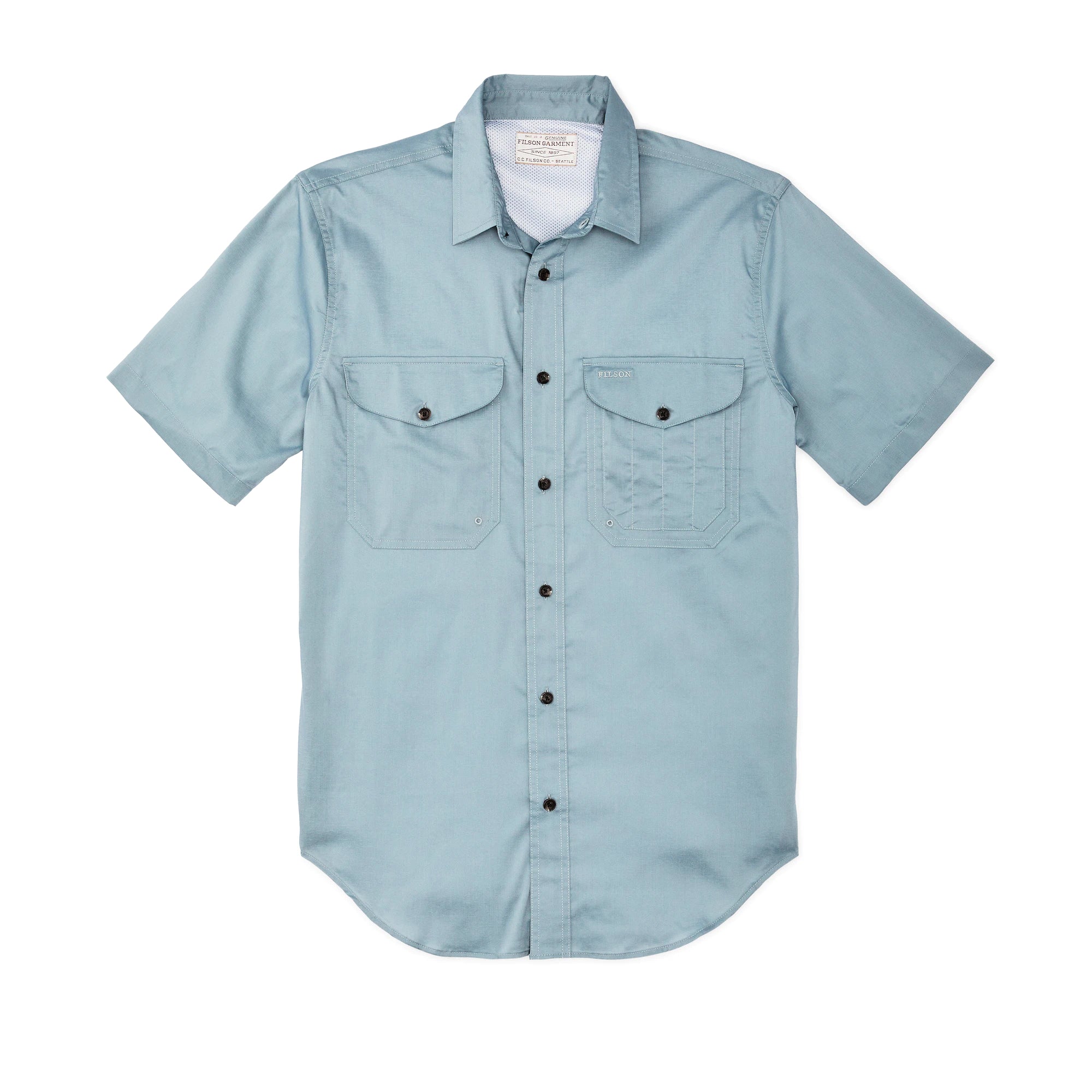 Twin Lakes Short Sleeve Sport Shirt "Stone Blue"