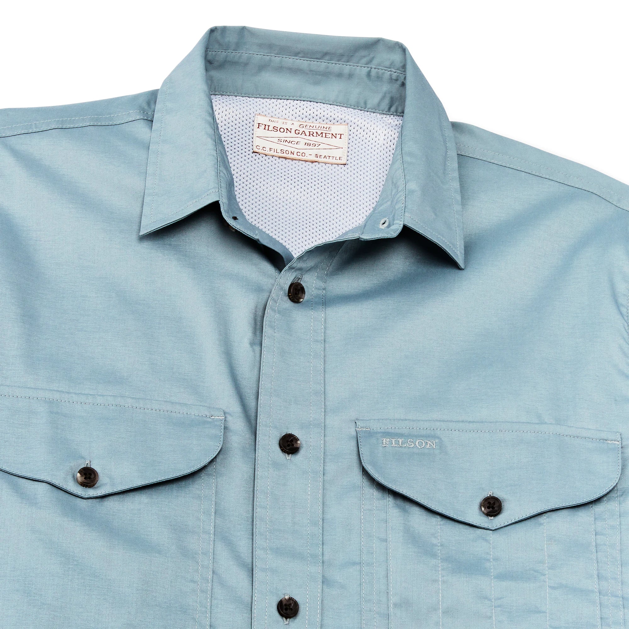 Twin Lakes Short Sleeve Sport Shirt "Stone Blue"