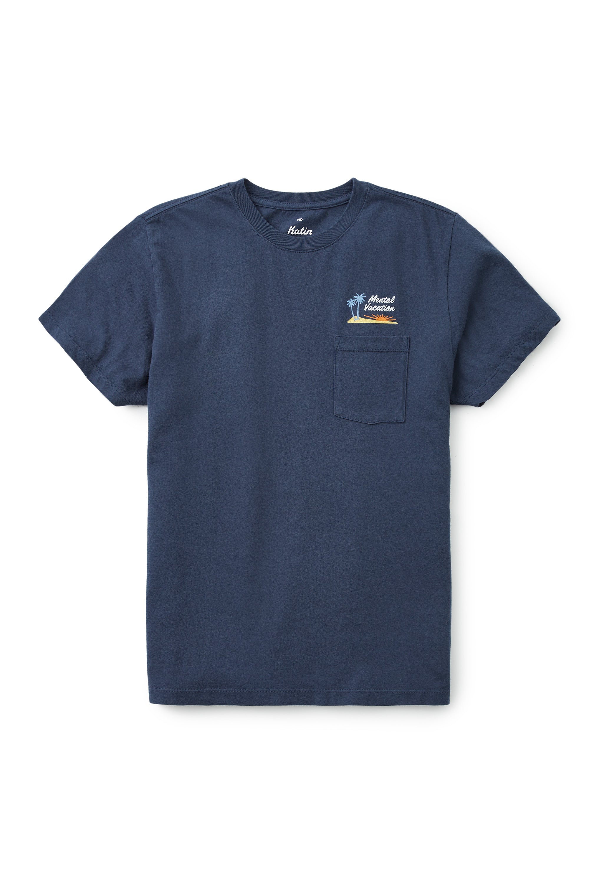 Play Pocket Tee "Washed Blue"