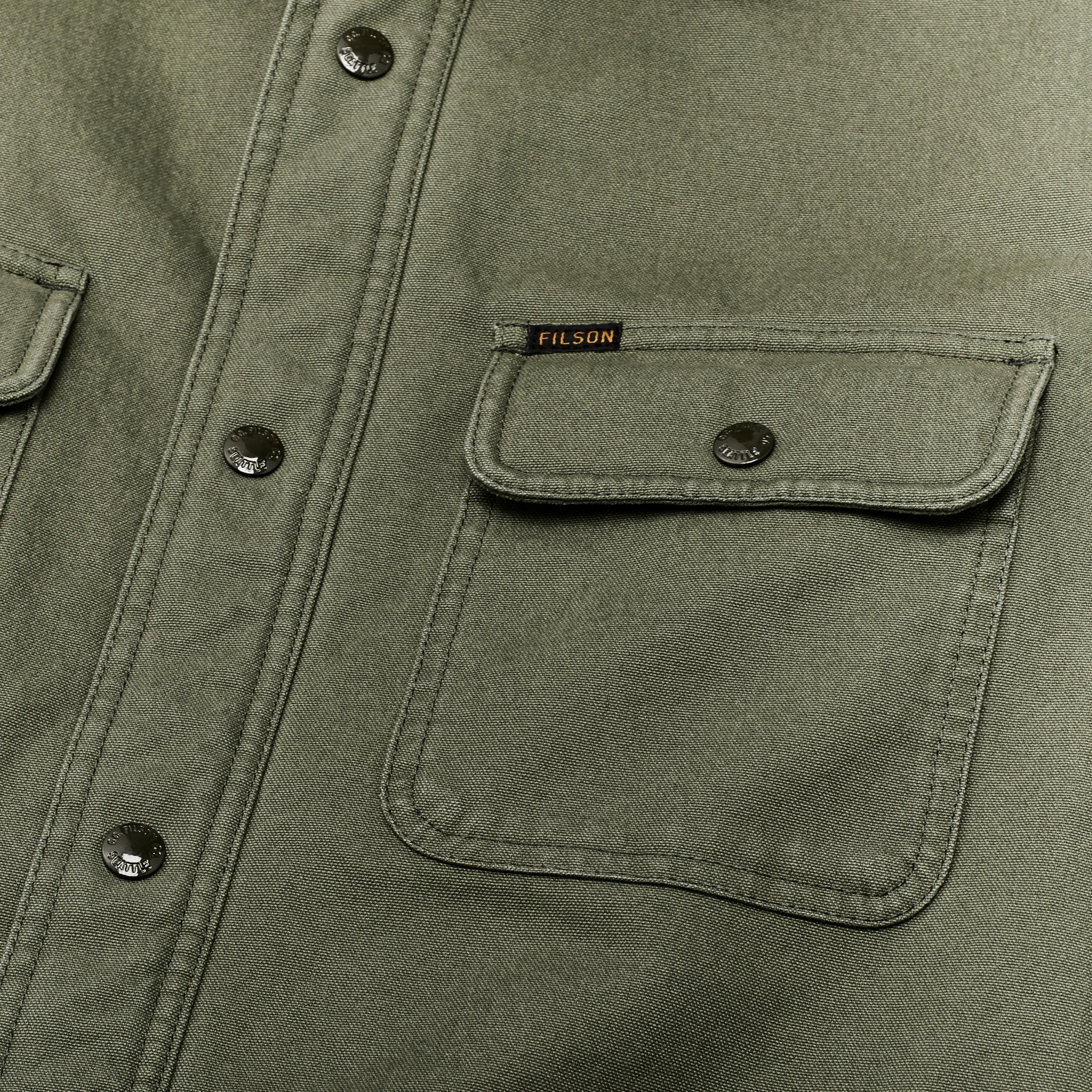 Fleece Lined Jac-Shirt "Service green"