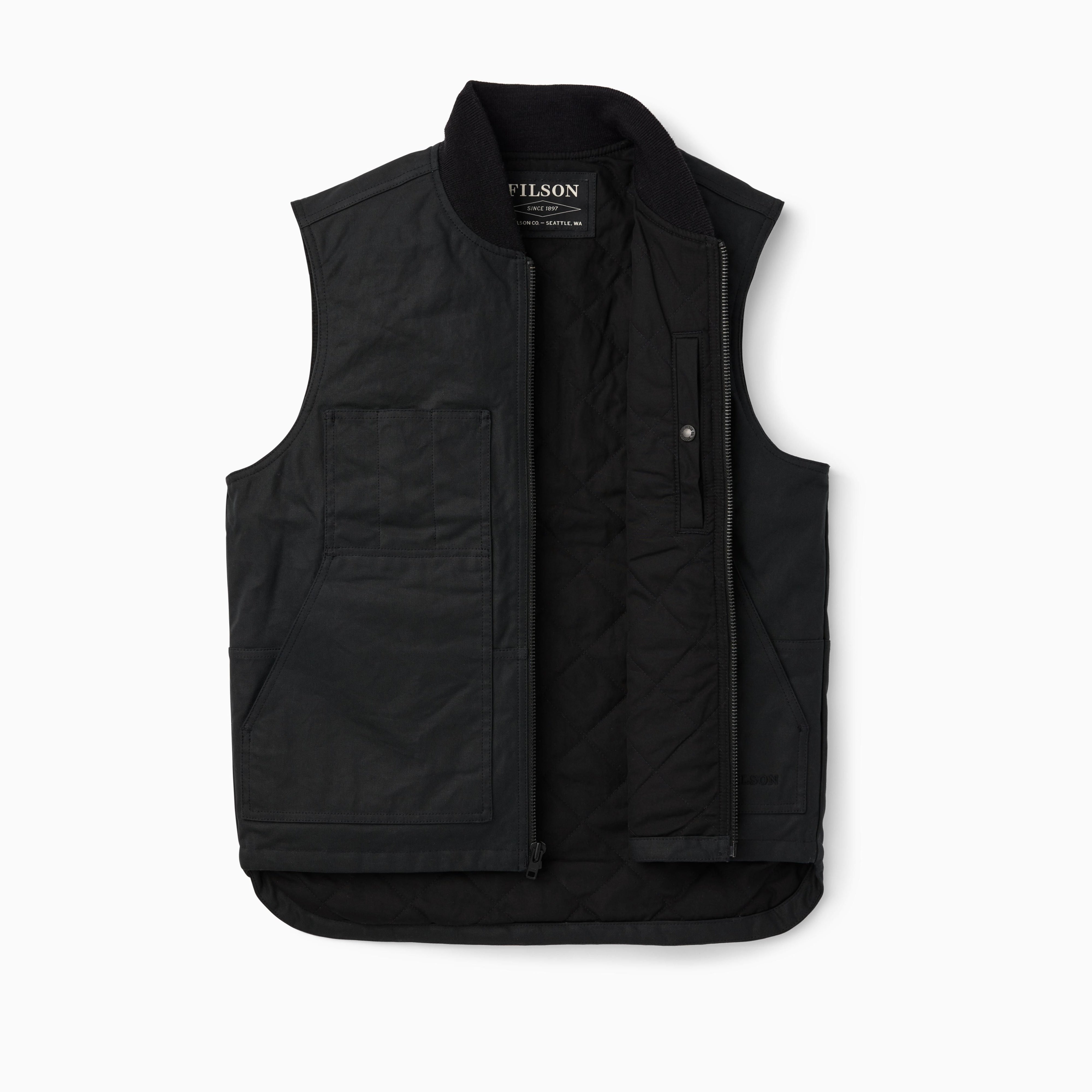 Tin Cloth insulated Work Vest "Black"