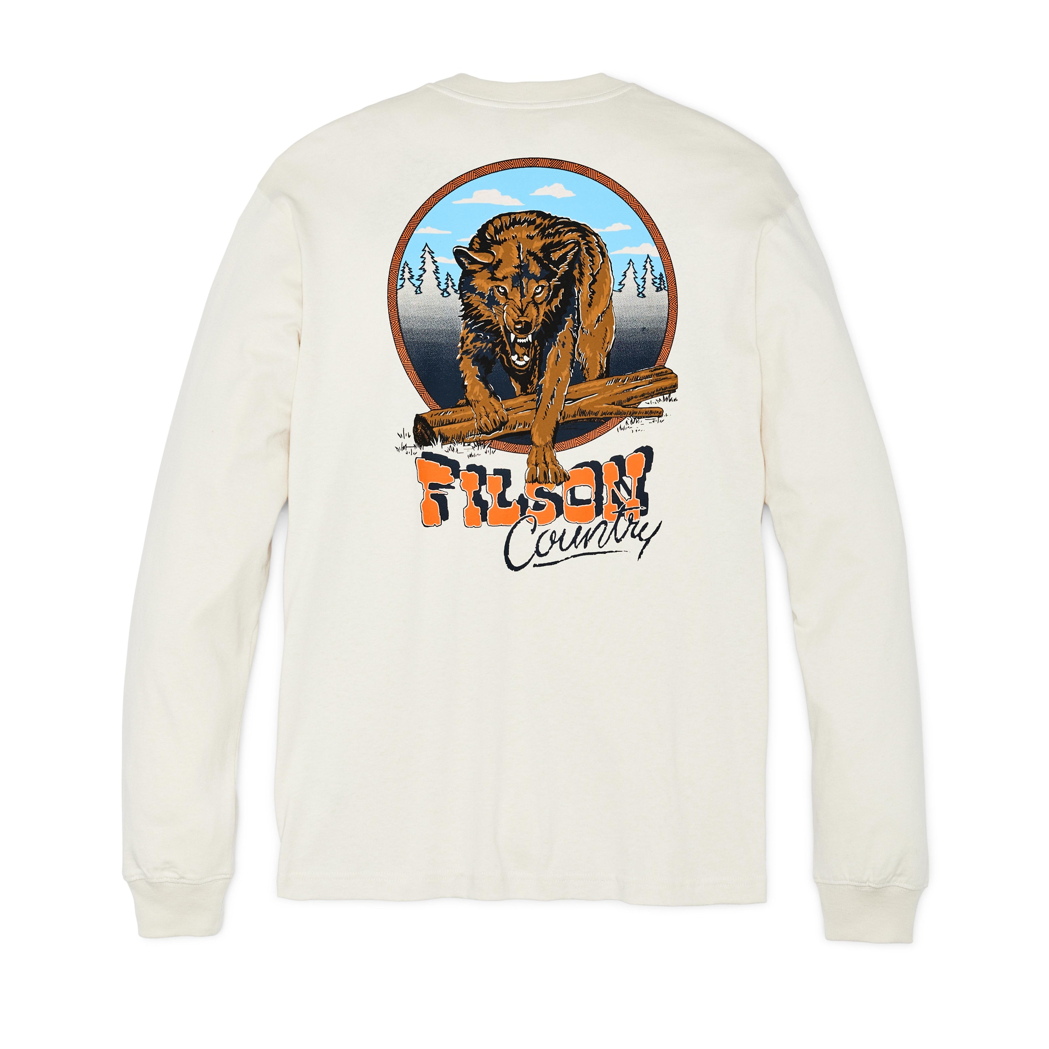 Frontier Long Sleeve Tee "Birch/ Wolf Country"