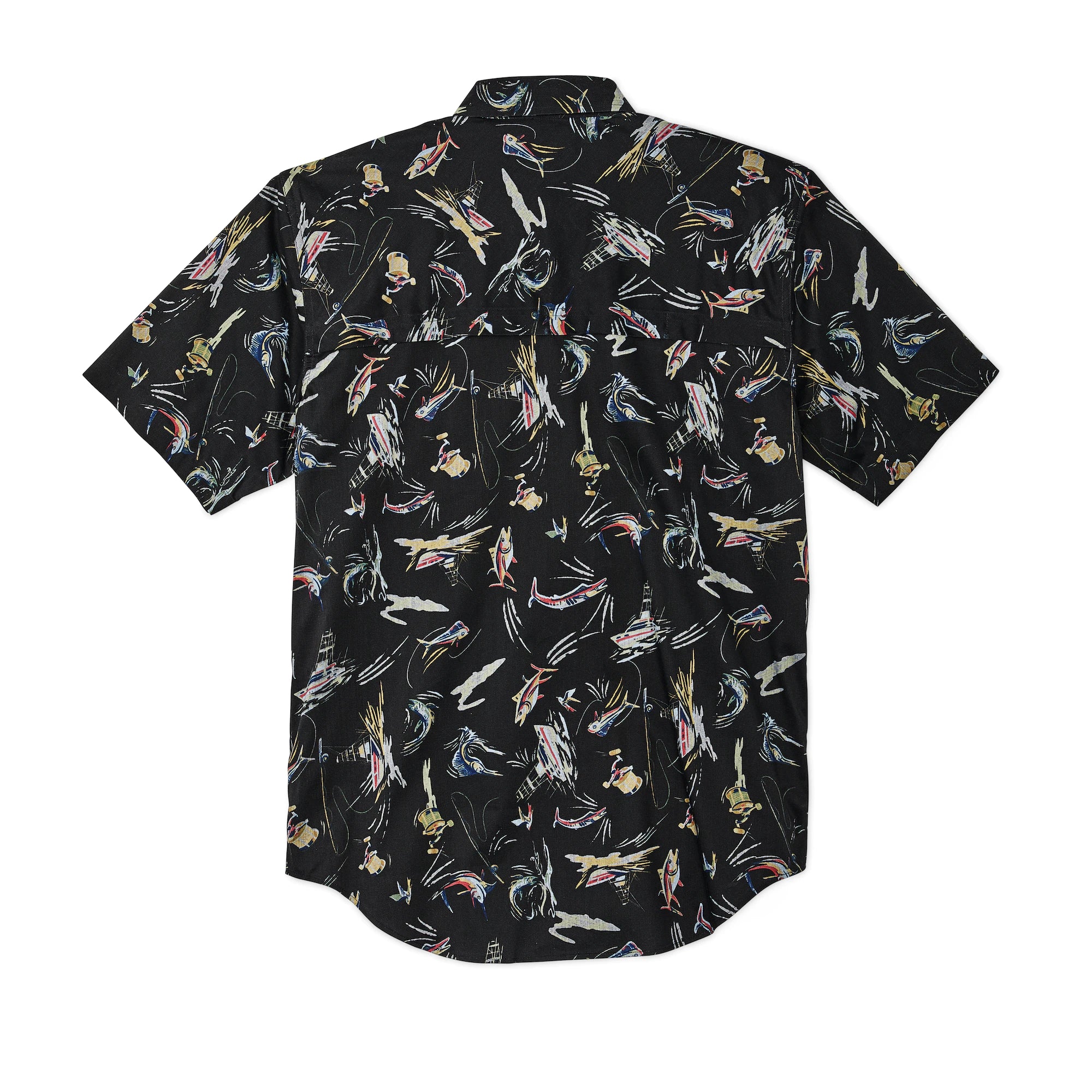 Twin Lakes Short Sleeve Sport Shirt "Off-Shore Catch Print"